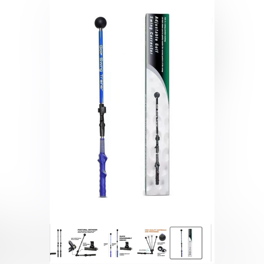 Golf Folding Posture Corrector Swing Club Trainer For Beginners
